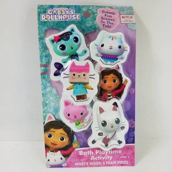 Dream Works | Toys | Gabbys Dollhouse Bath Activity Foam Character Set ...